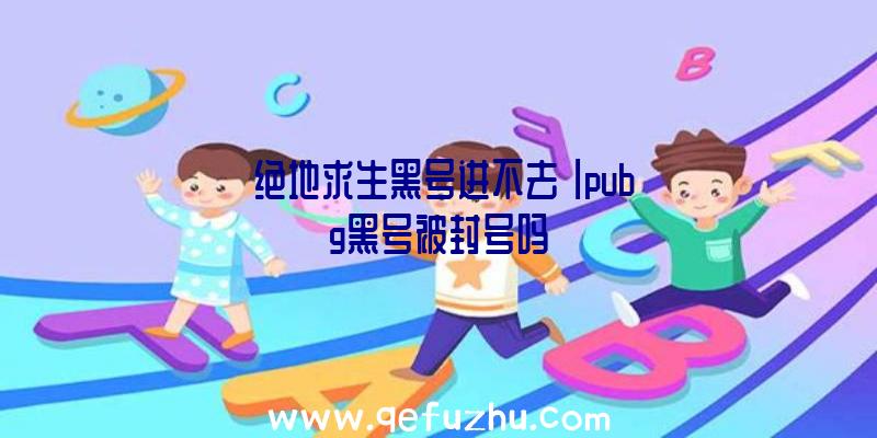 「绝地求生黑号进不去」|pubg黑号被封号吗